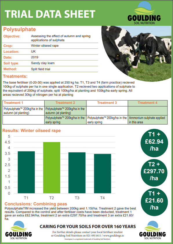 Polysulphate trial winter OSR